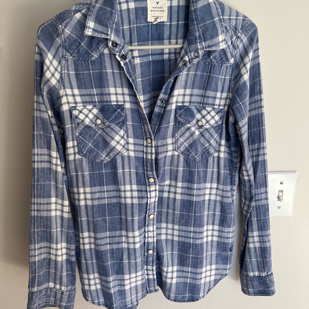 American Eagle Vintage Boyfriend Flannel